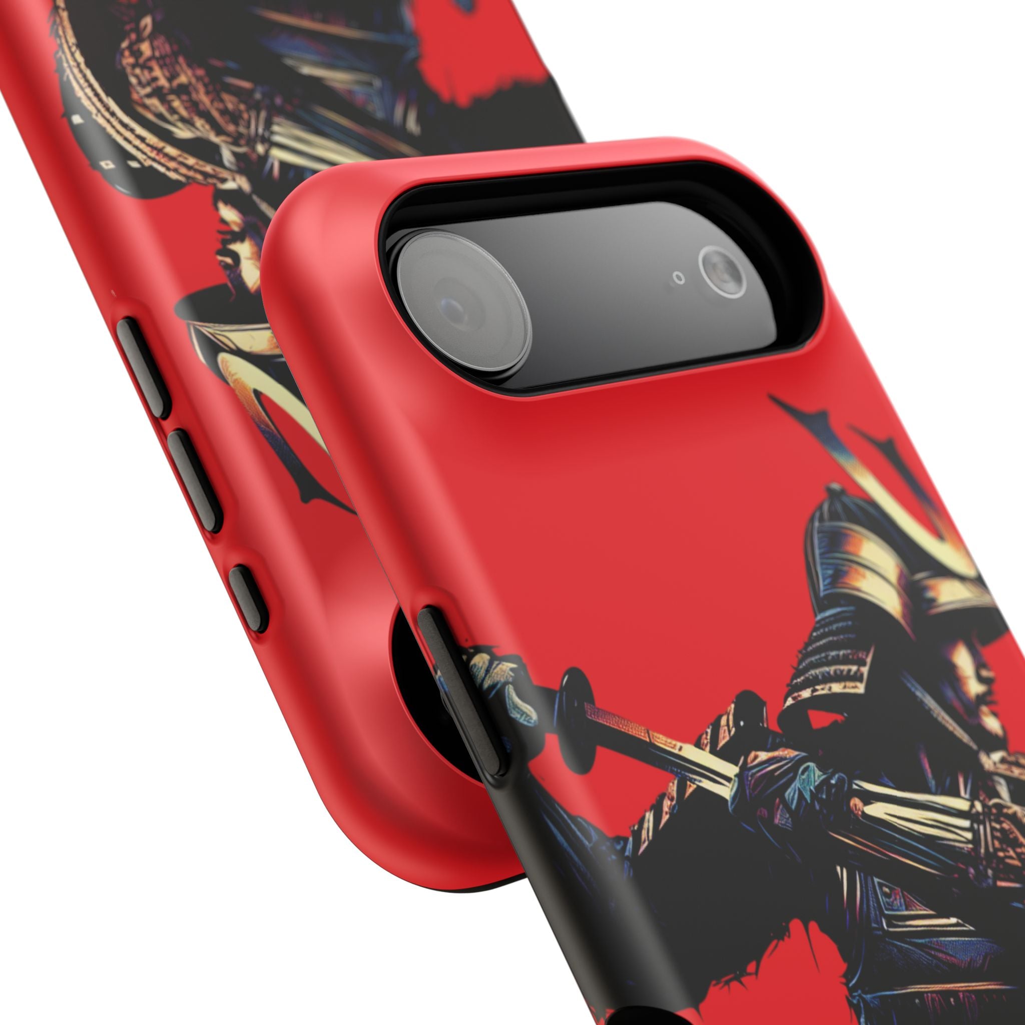 Impact Resistant Phone Case - Samurai Red Warrior