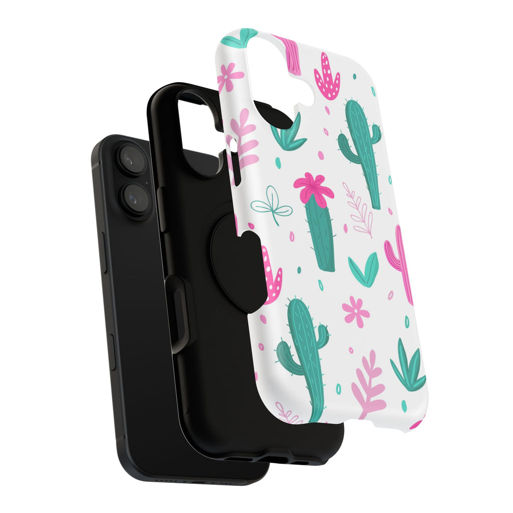 Cactus Pattern Impact Resistant Phone Case
