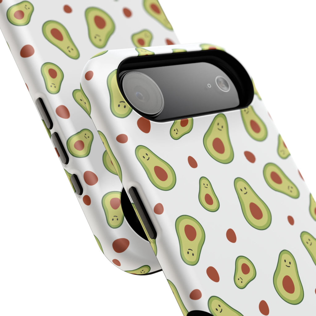 Avocado Pattern Impact-Resistant Phone Case — Cute Avocado Toss Design