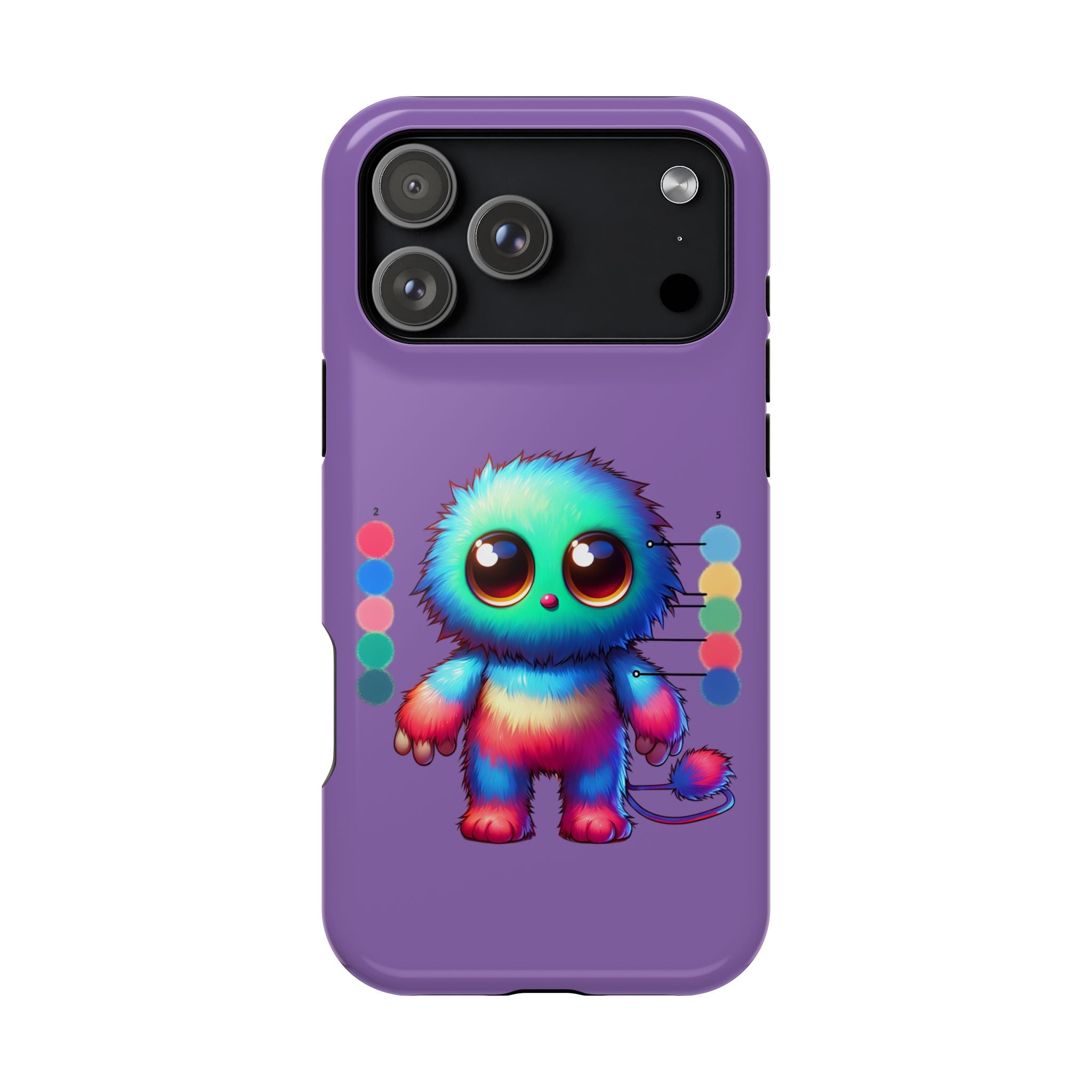 Colorful Cute Monster Impact Resistant Phone Case