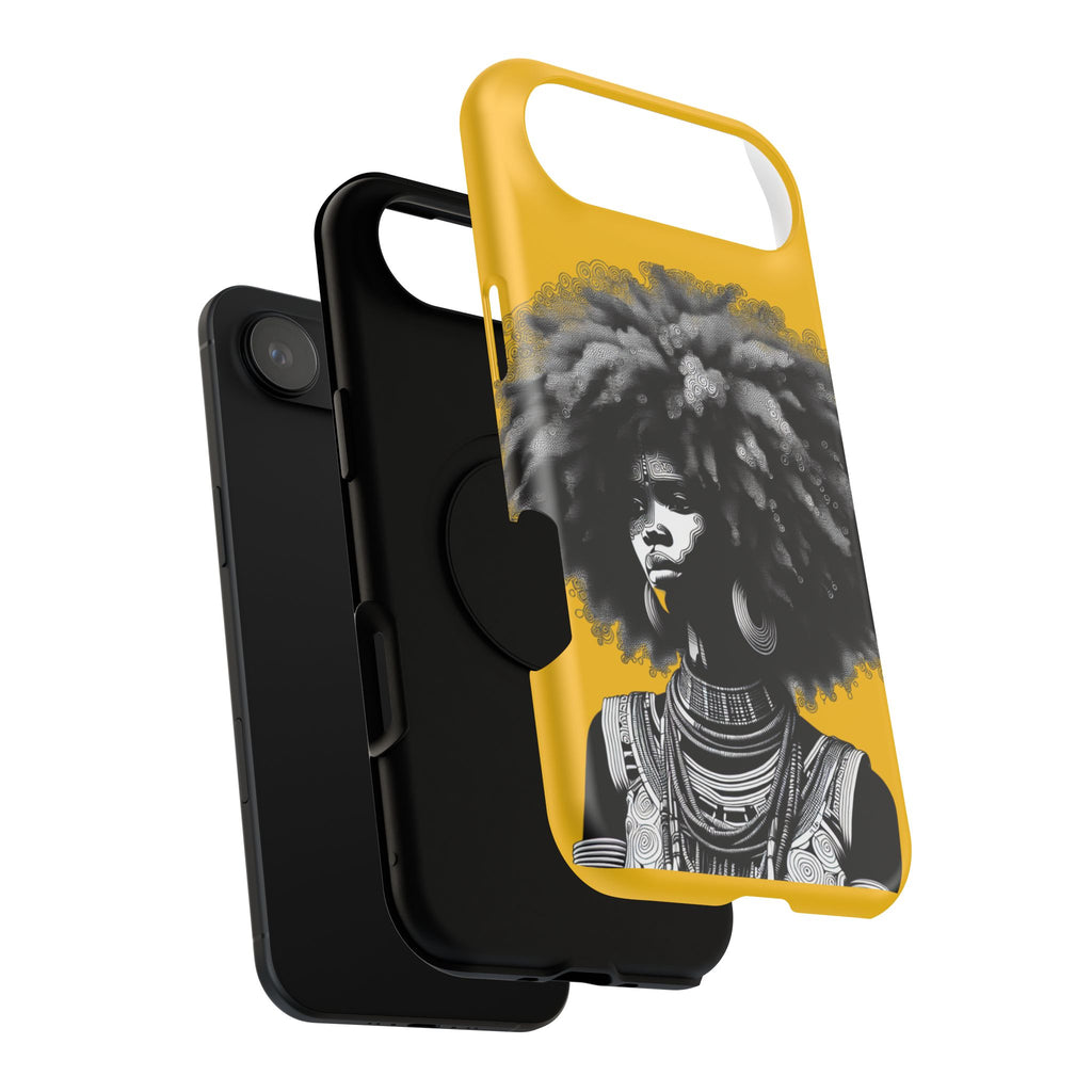 Bold African Art Impact Resistant  Phone Case
