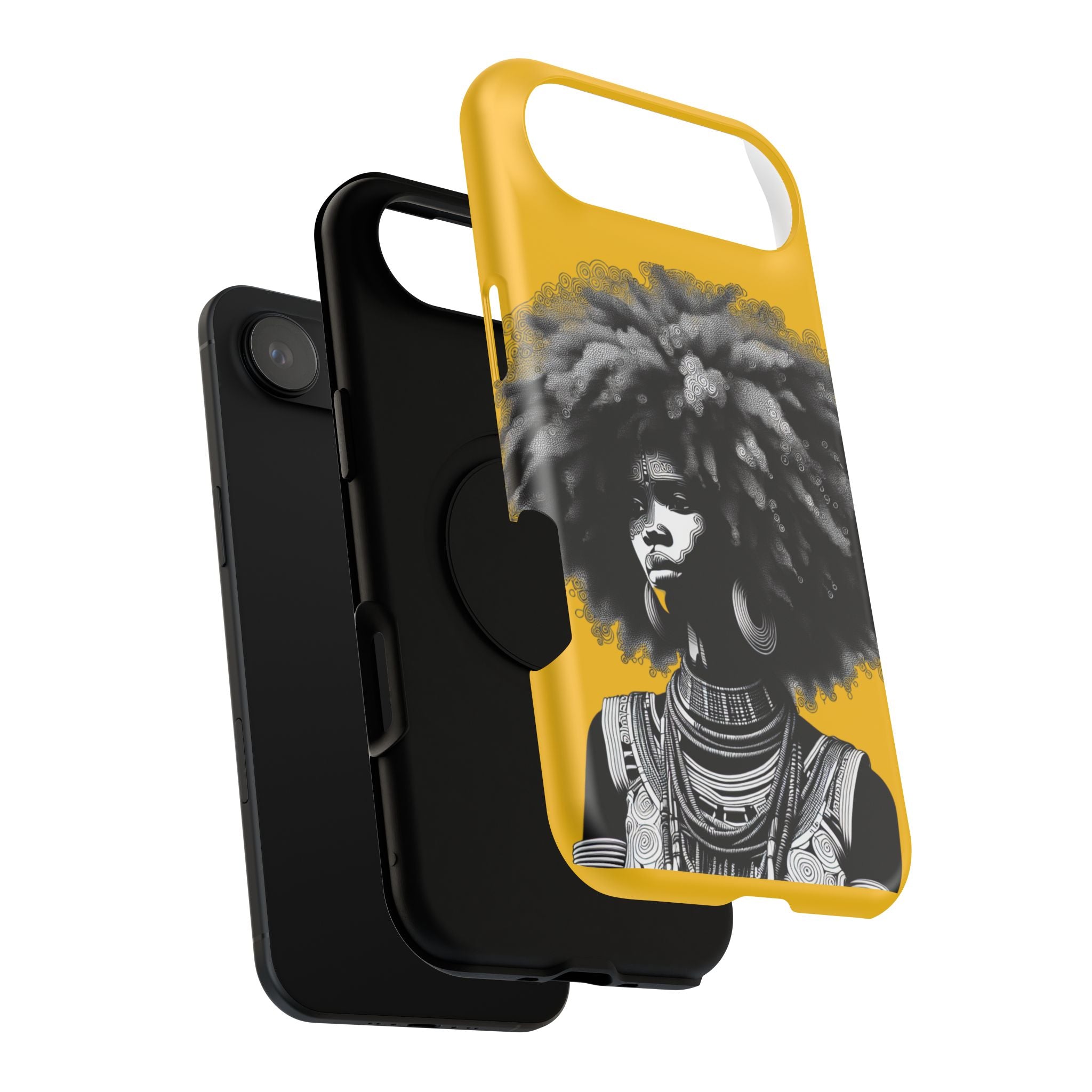 Bold African Art Impact Resistant  Phone Case