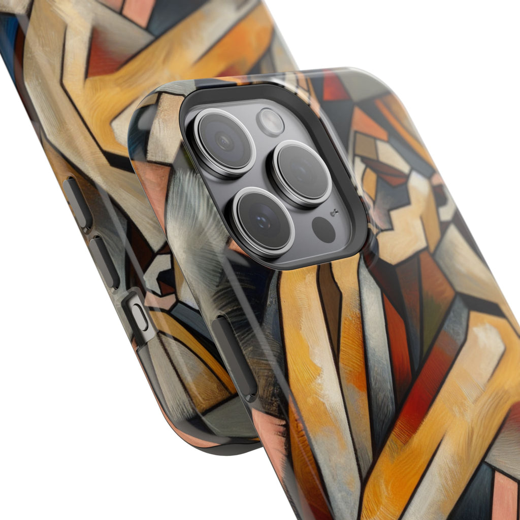 Impact Resistant Phone Case - Woman Abstract Design