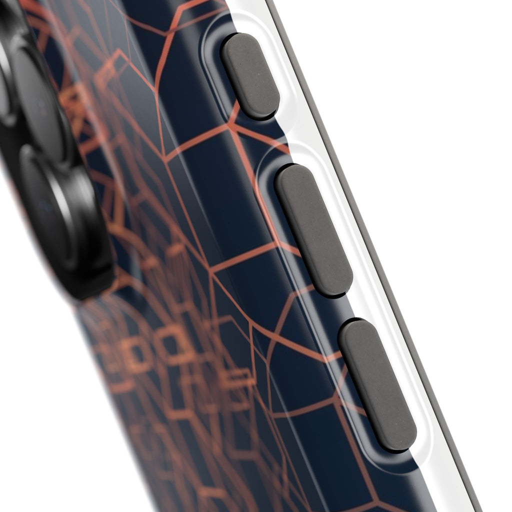 Geometric Pattern Phone Case, Durable Impact-Resistant