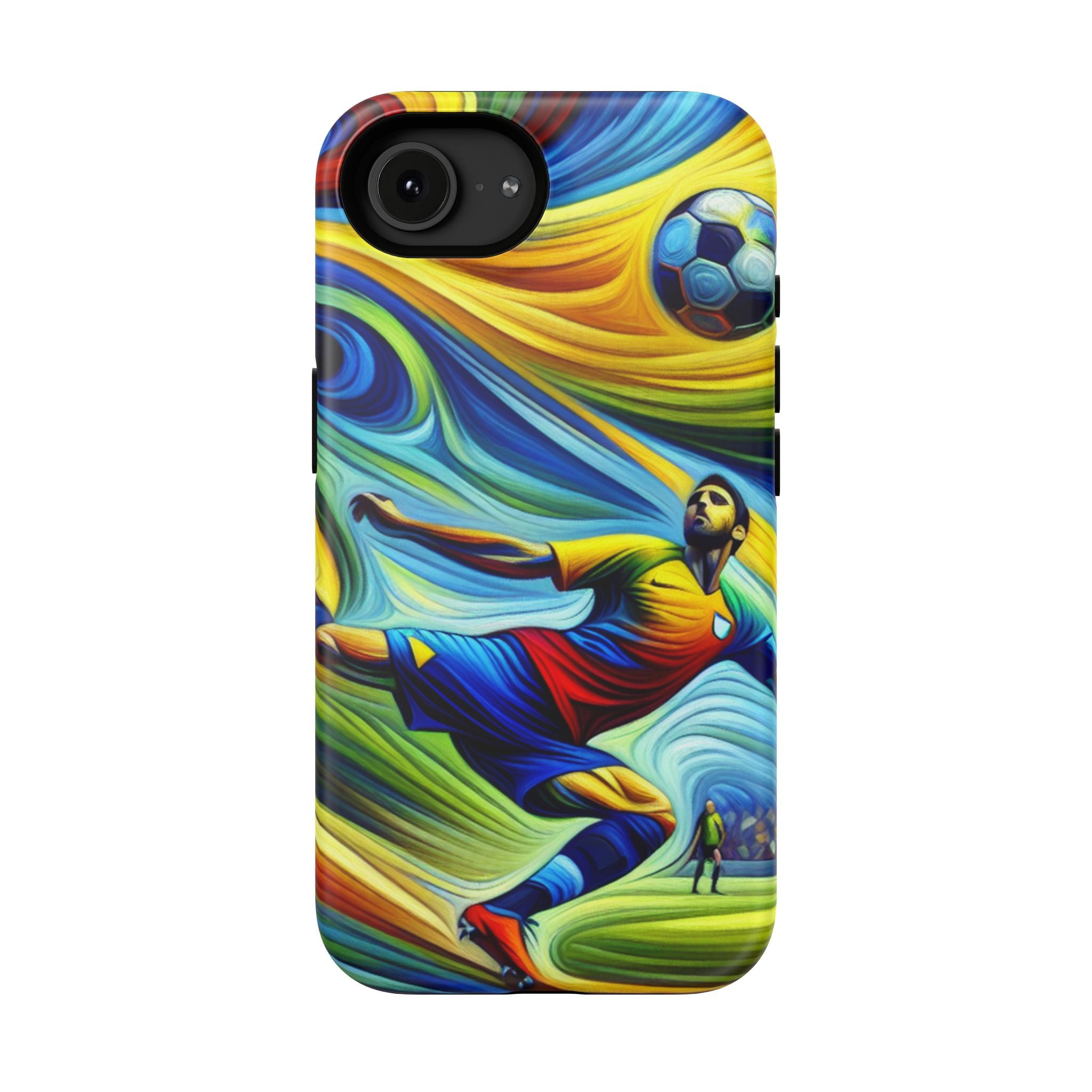 Colorful Soccer Impact Resistant Phone Case