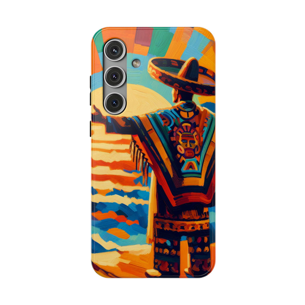 Aztec Sunset Phone Case — Impact‑Resistant Protective Cover