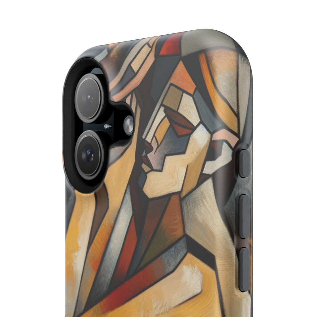 Impact Resistant Phone Case - Woman Abstract Design