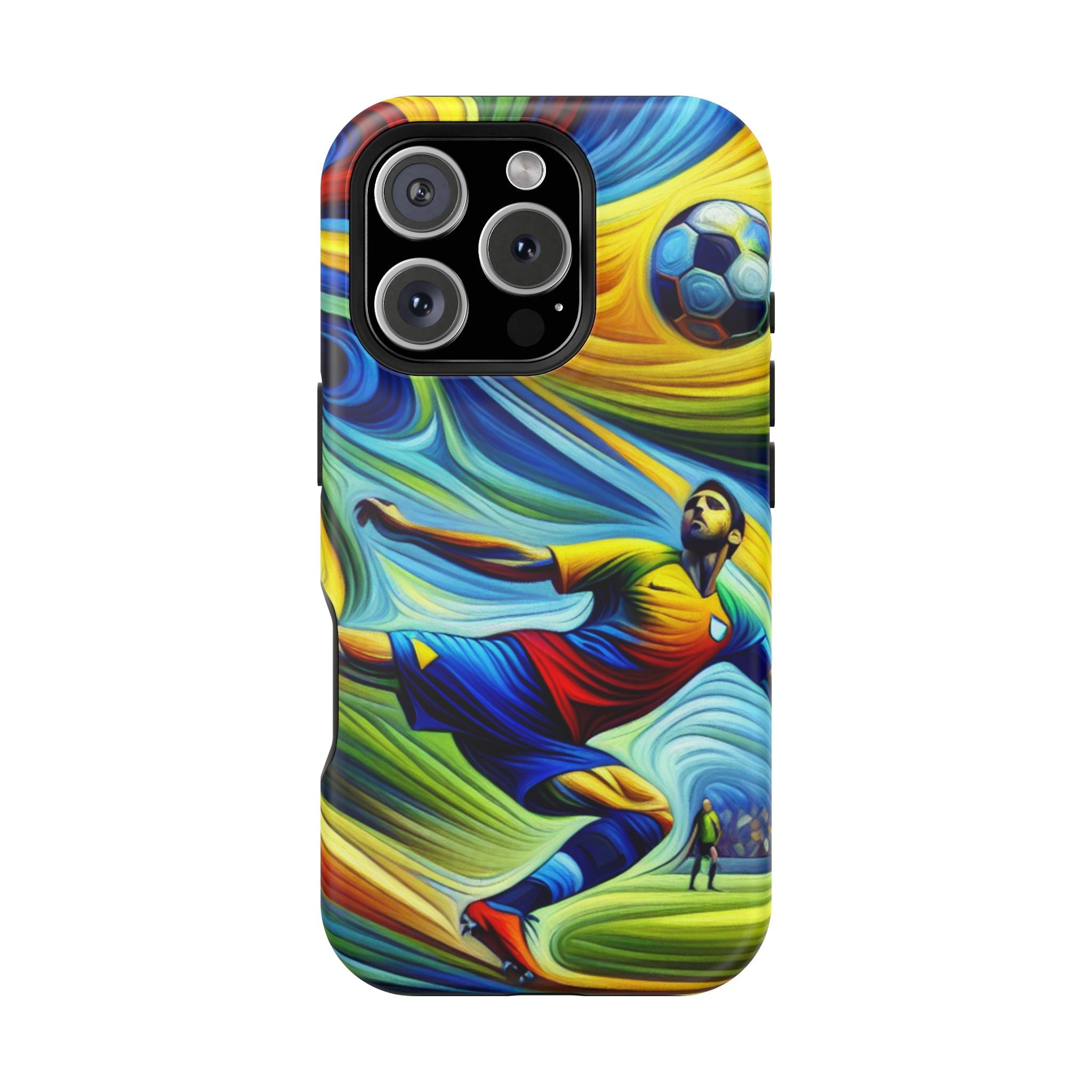 Colorful Soccer Impact Resistant Phone Case