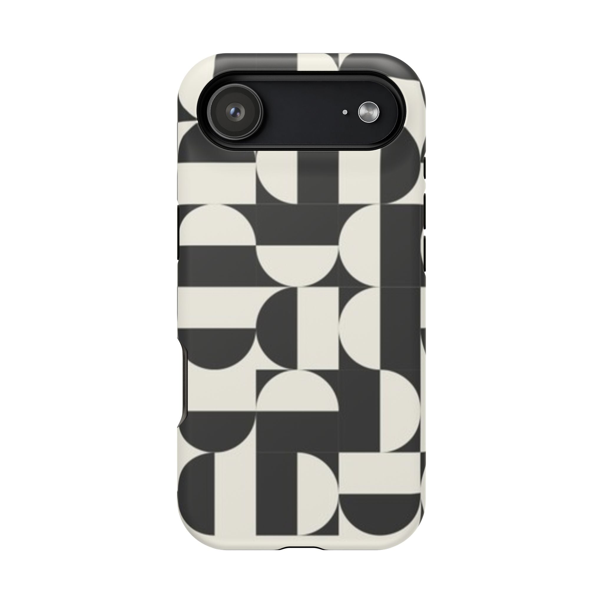 Black and White Design Impact-Resistant Case
