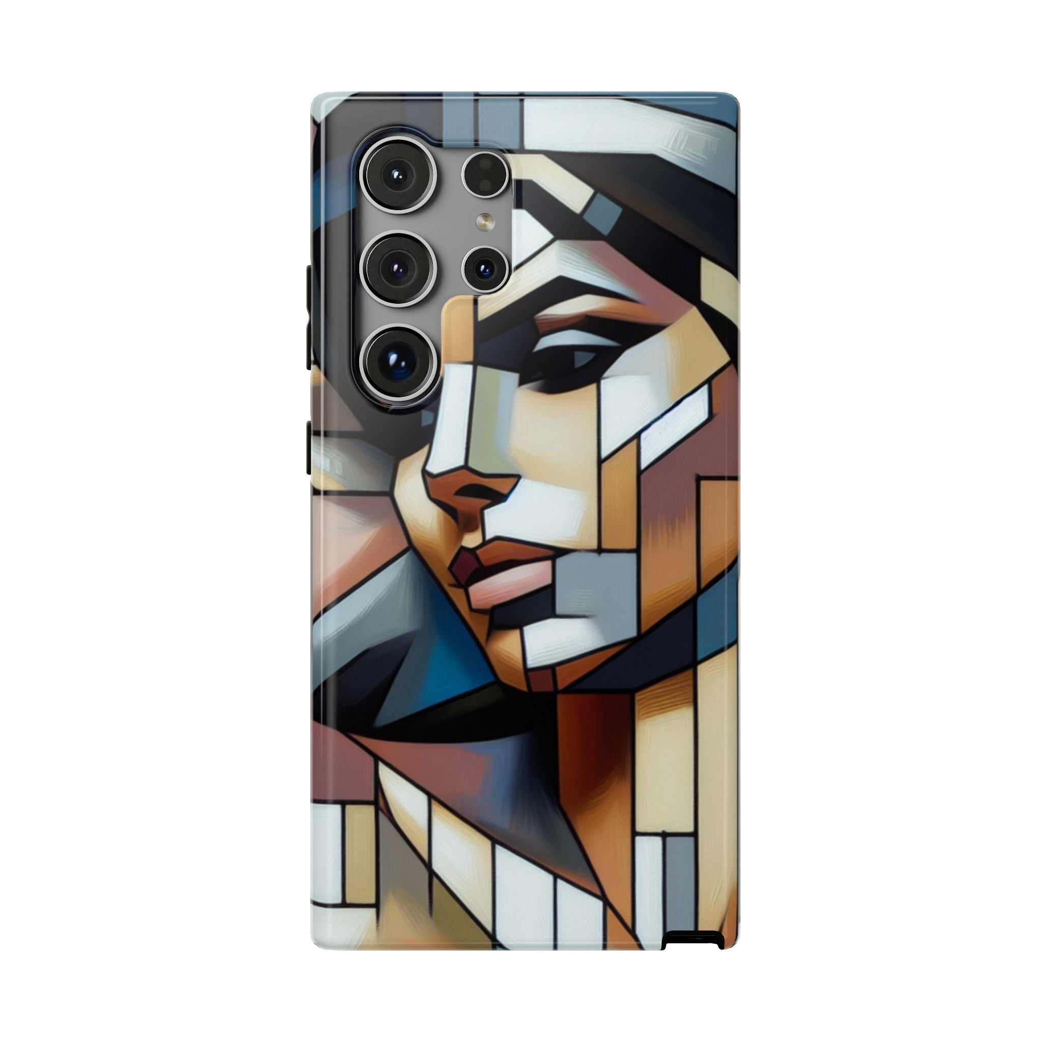 Impact Resistant Phone Case -Woman Looking Side Abstract