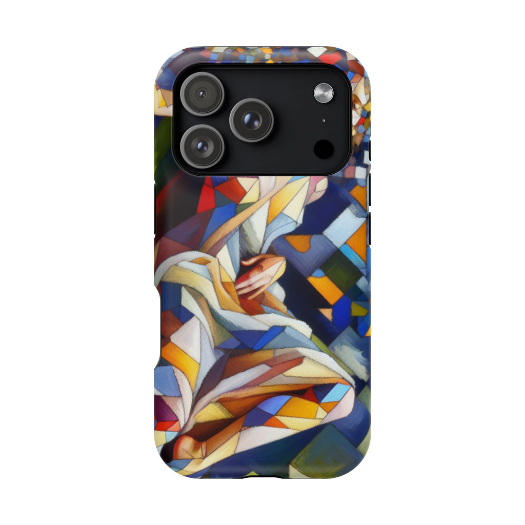 Stained Glass Angel Phone Case - Impact Resistant Art Phone Cover