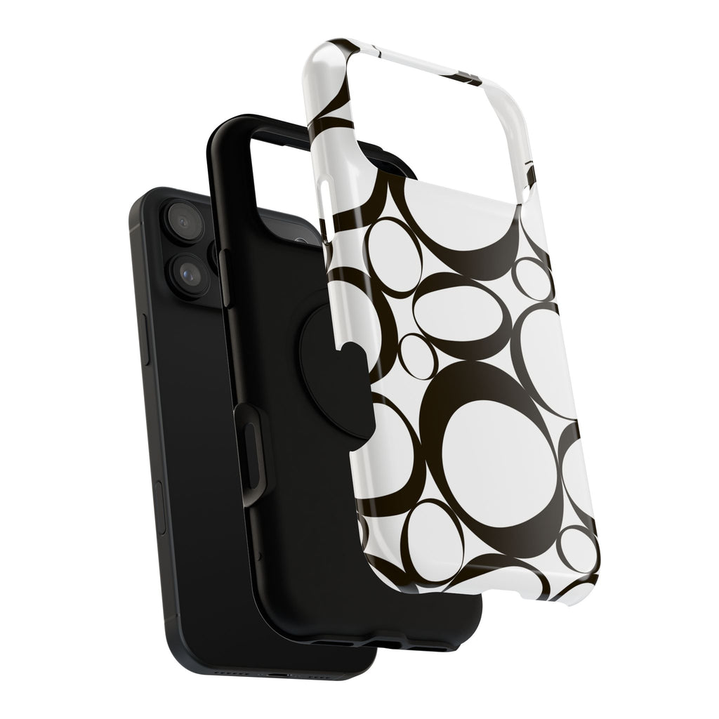 Black & White Impact-Resistant Phone Case - Durable