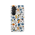 Halloween Cats & Pumpkins Magnetic Impact-Resistant Phone Case