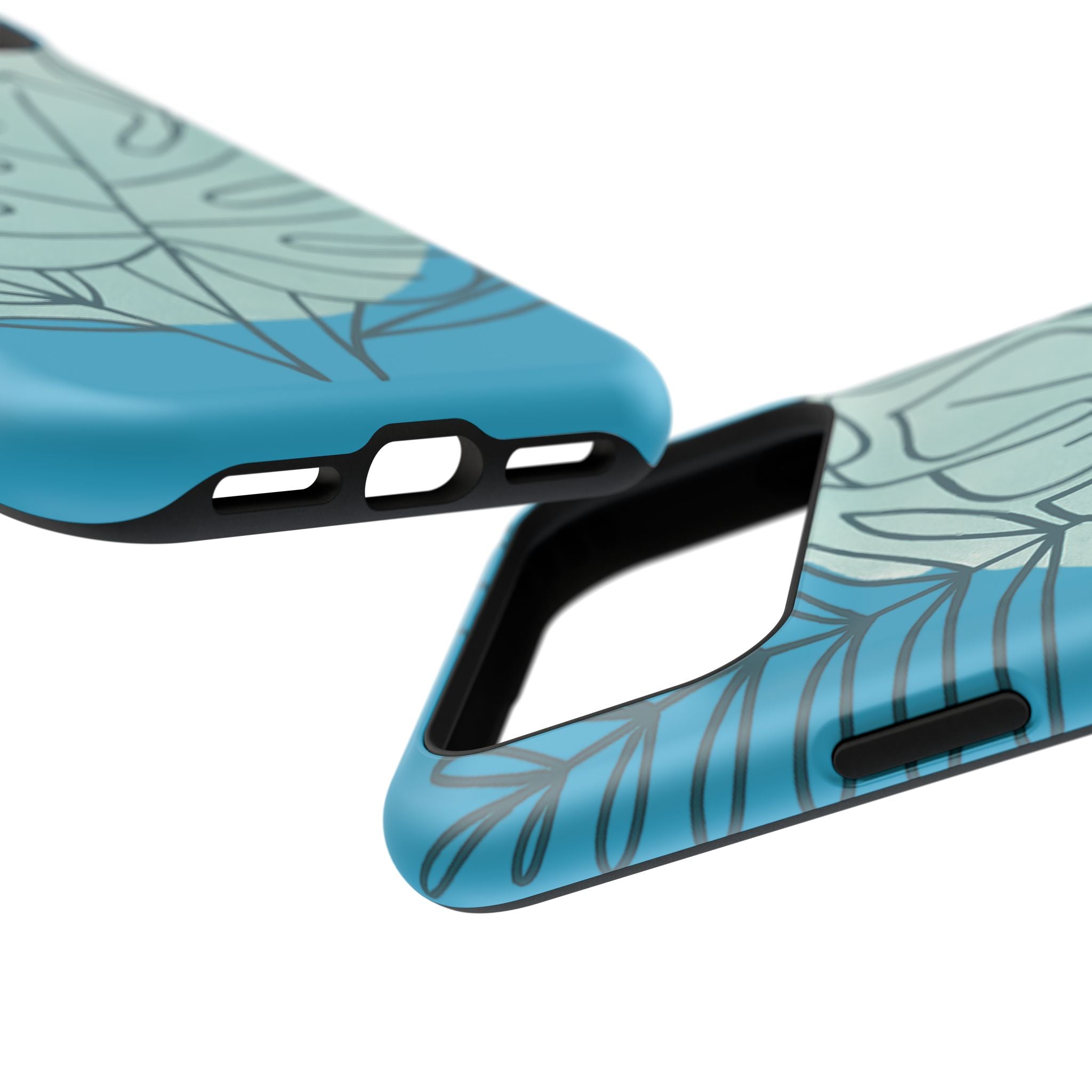 Tropical Floral Phone Case, Impact-Resistant