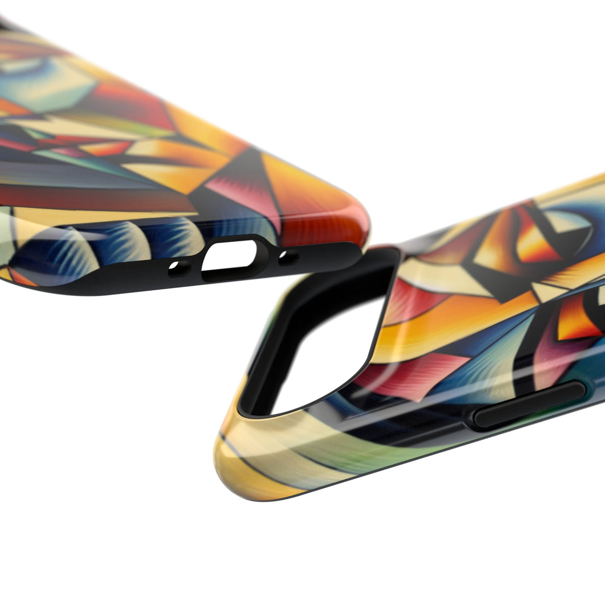Abstract Cubist Face Phone Case — Impact‑Resistant Artistic iPhone Cover