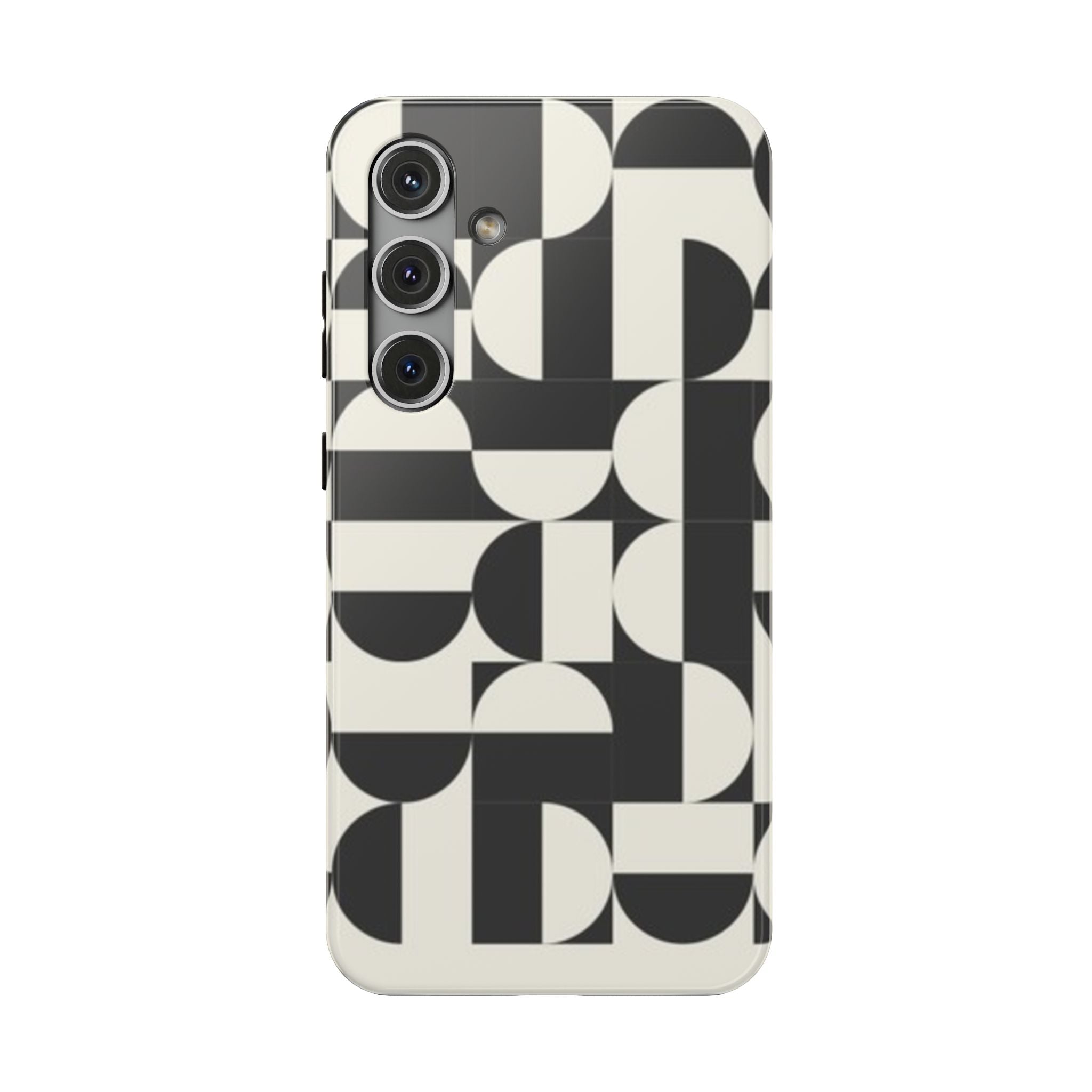 Black and White Design Impact-Resistant Case
