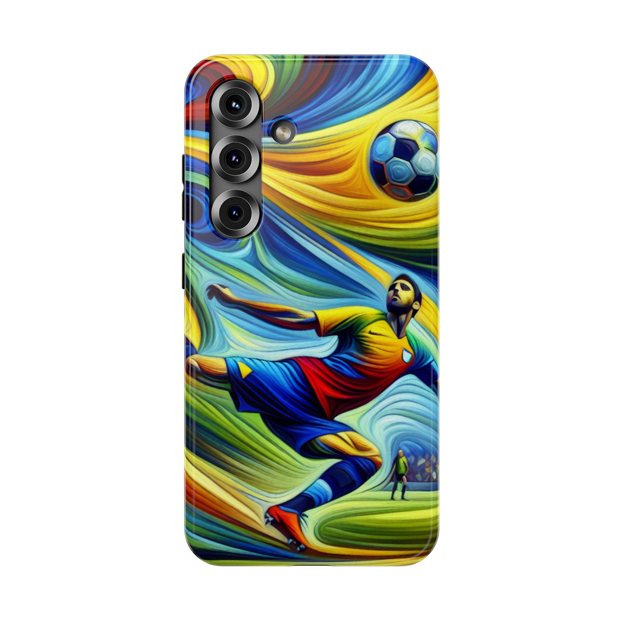 Colorful Soccer Impact Resistant Phone Case