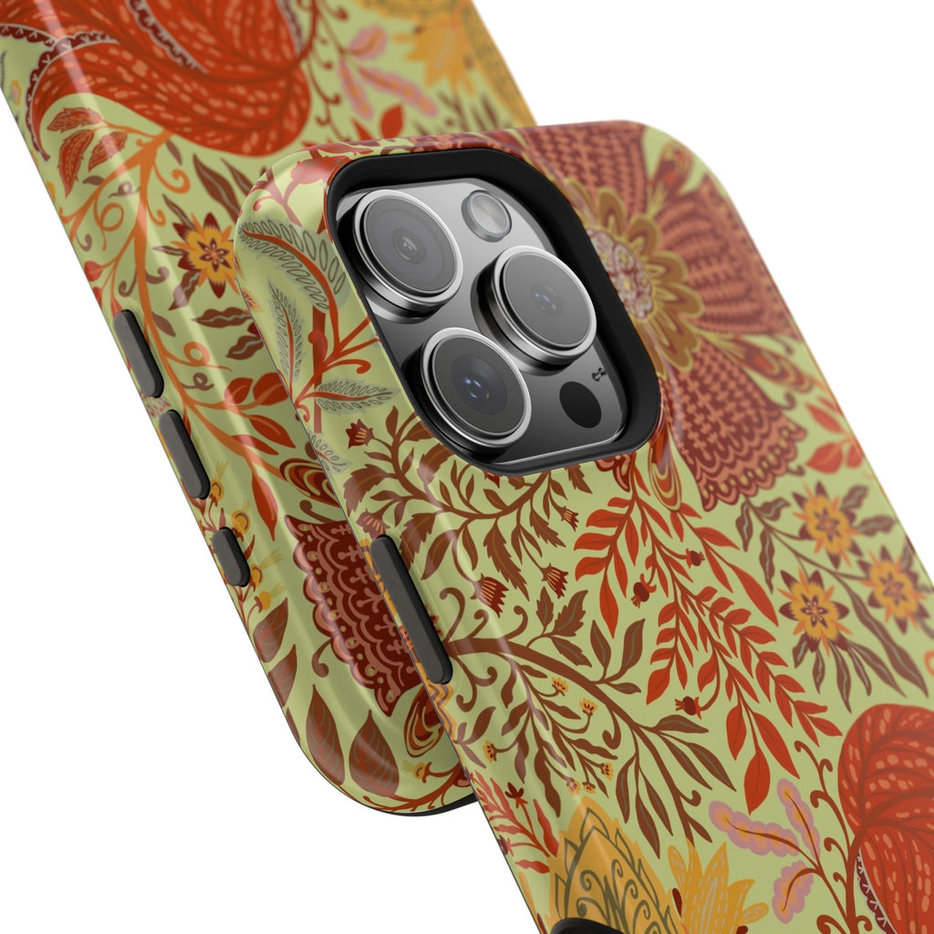 Floral Paisley Magnetic Impact-Resistant Phone Case