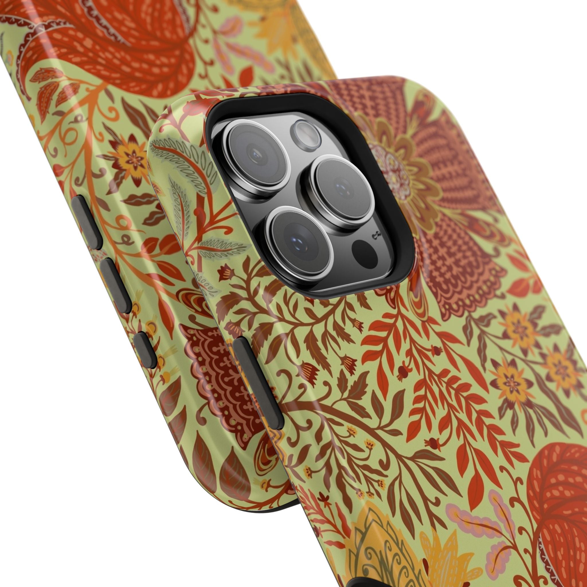 Floral Paisley Magnetic Impact-Resistant Phone Case