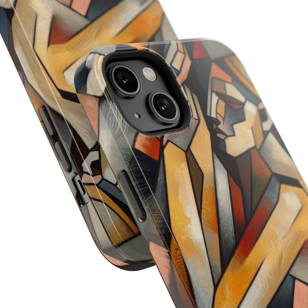 Impact Resistant Phone Case - Woman Abstract Design
