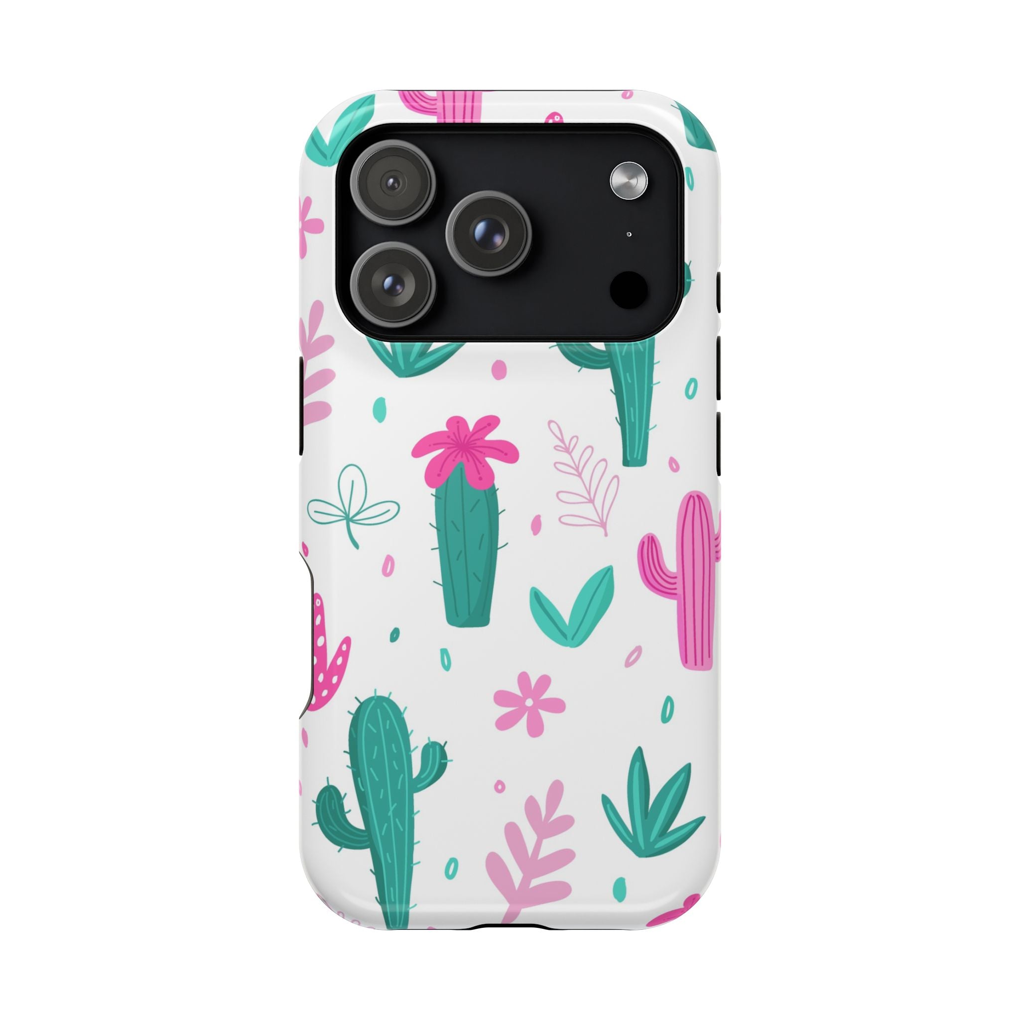 Cactus Pattern Impact Resistant Phone Case
