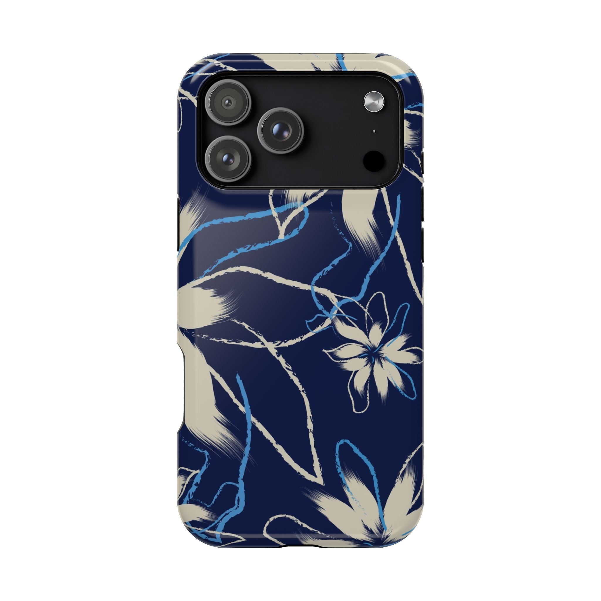 Floral Impact-Resistant Phone Case, Durable