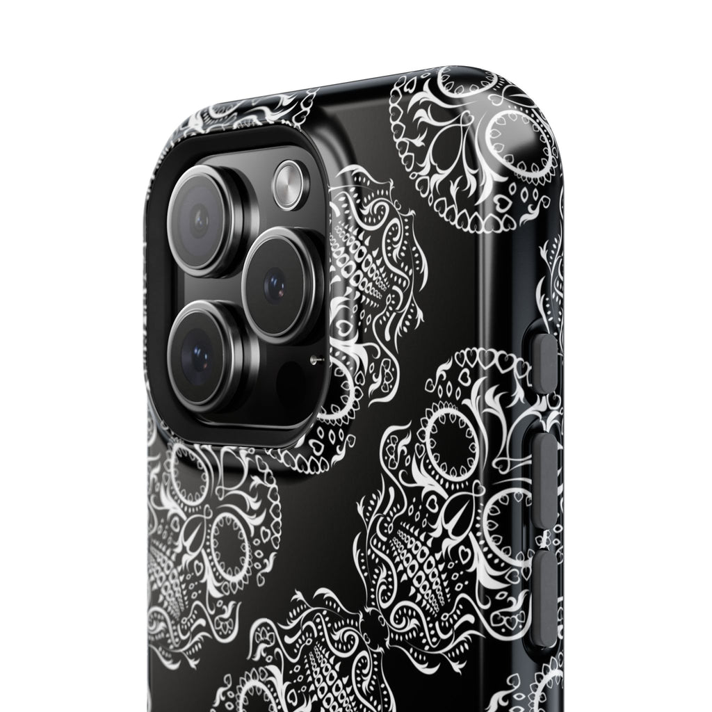Skull Pattern Black & White Gothic Tough Cases for iPhone