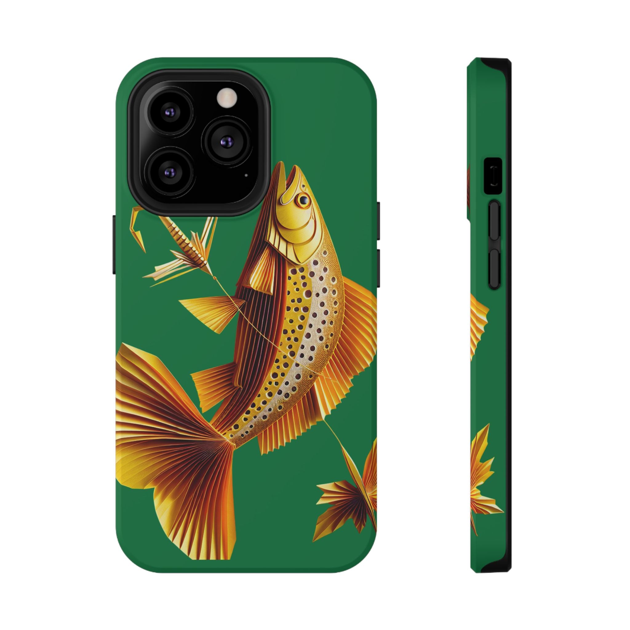 Impact Resistant Phone Case,  Lucky Charm Fish, Outdoor Enthusiast Gift