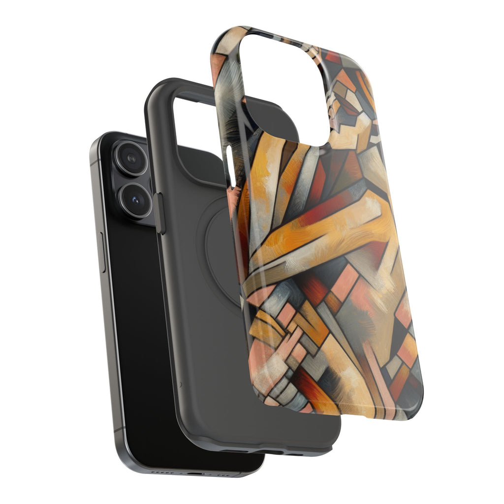 Impact Resistant Phone Case - Woman Abstract Design