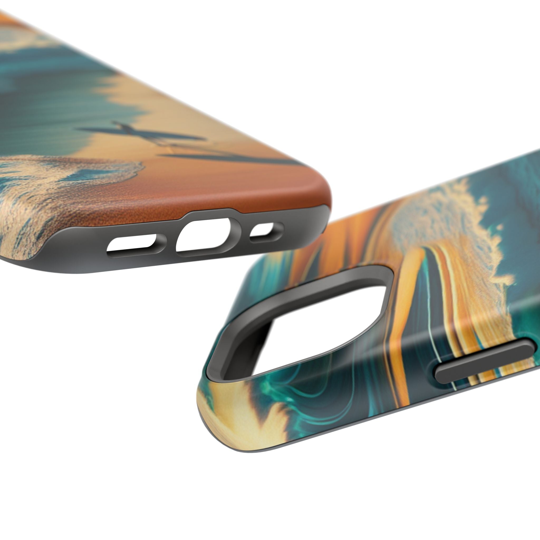 Impact Resistant Phone Case, Surf Wave Beach Lovers, Ocean Waves Design