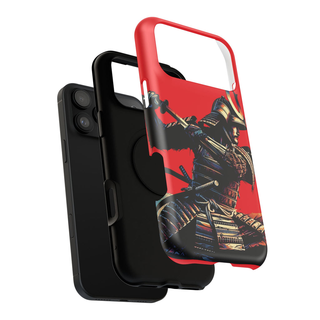 Impact Resistant Phone Case - Samurai Red Warrior