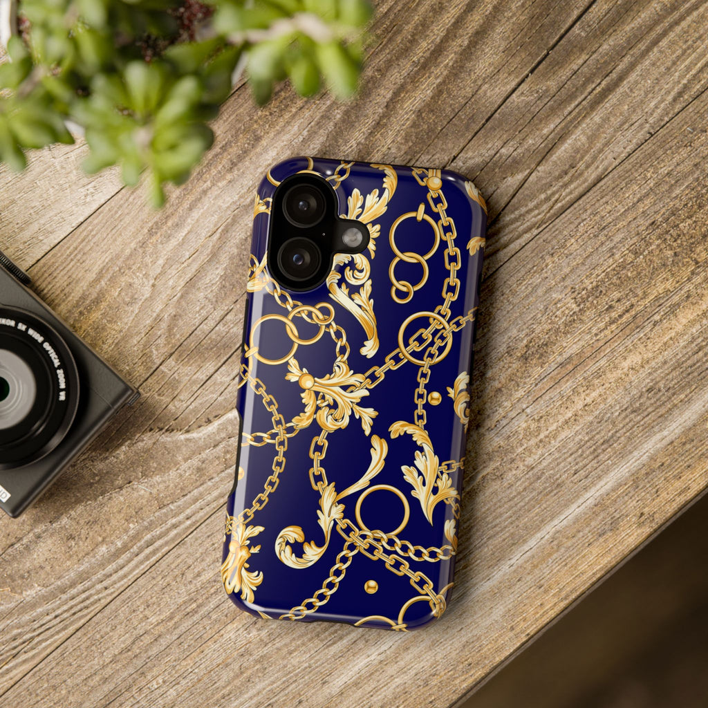 Golden Chain Impact-Resistant Phone Case