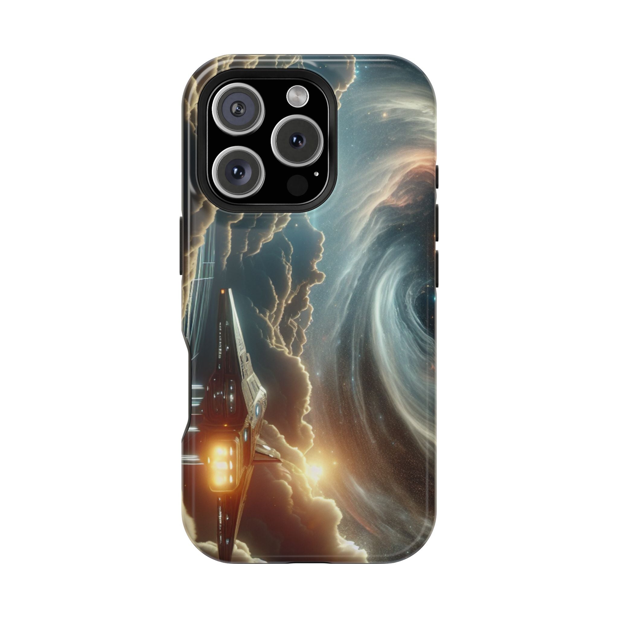 Cosmic Space Ship Impact Resistant Phone Case