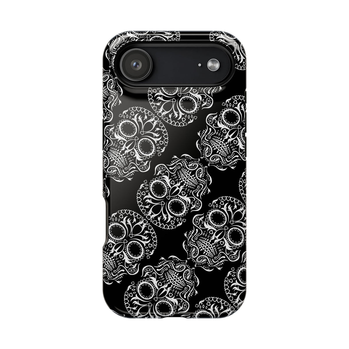 Skull Pattern Black & White Gothic Tough Cases for iPhone