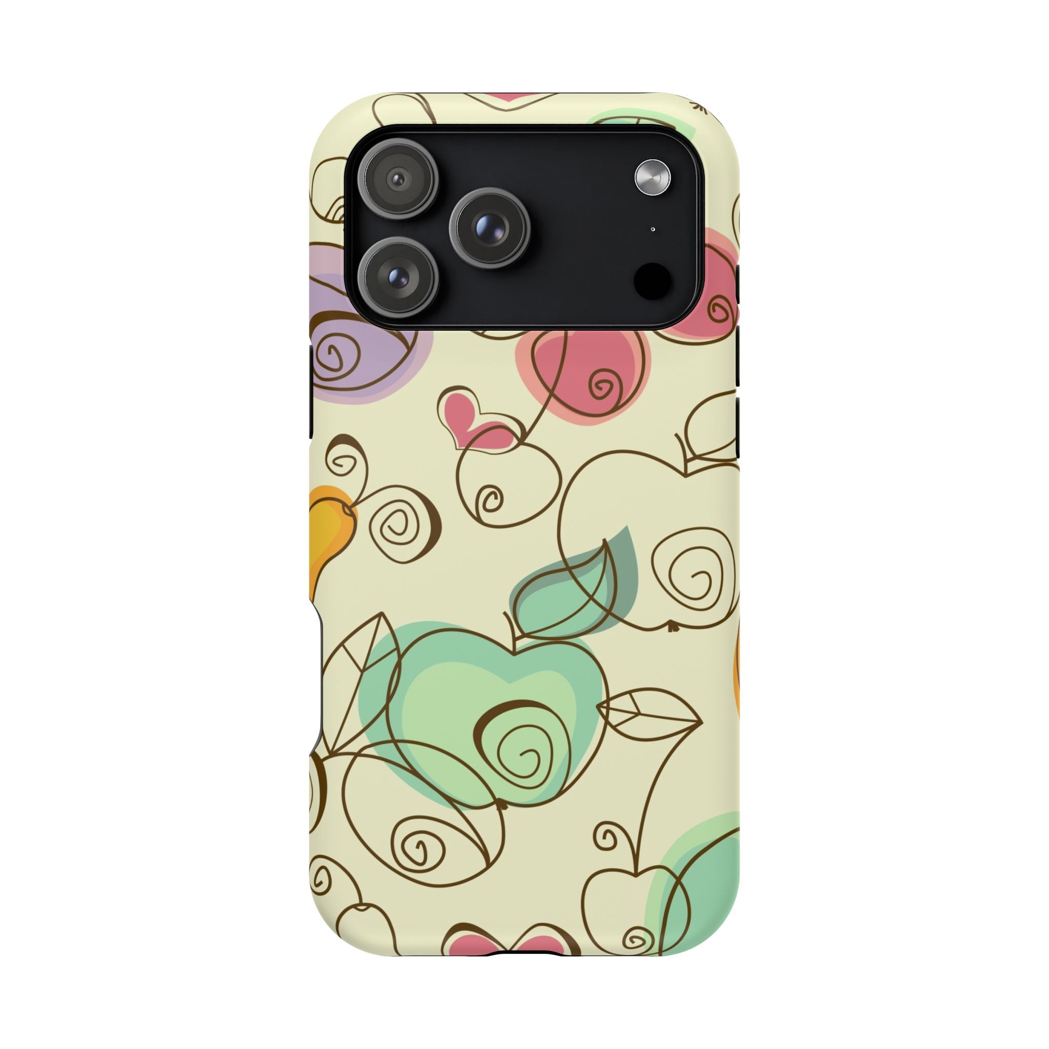 Colorful Floral Phone Case, Impact-Resistant