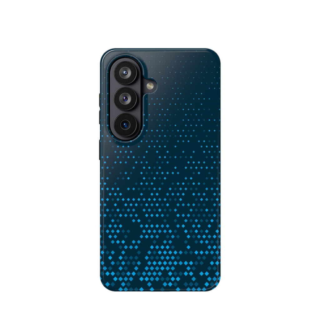 Blue Geometric Impact Resistant Phone Case