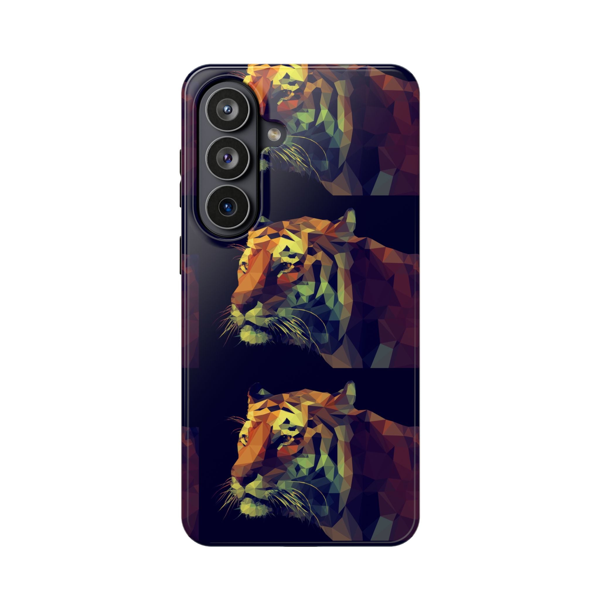 Colorful Tiger Phone Case, Impact-Resistant
