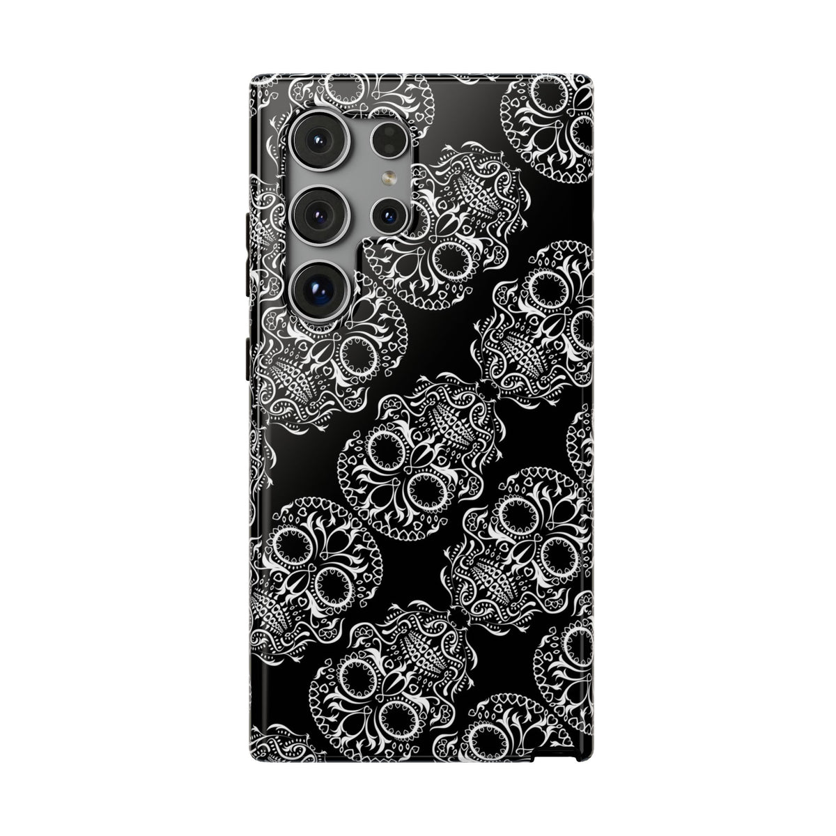 Skull Pattern Black & White Gothic Tough Cases for iPhone