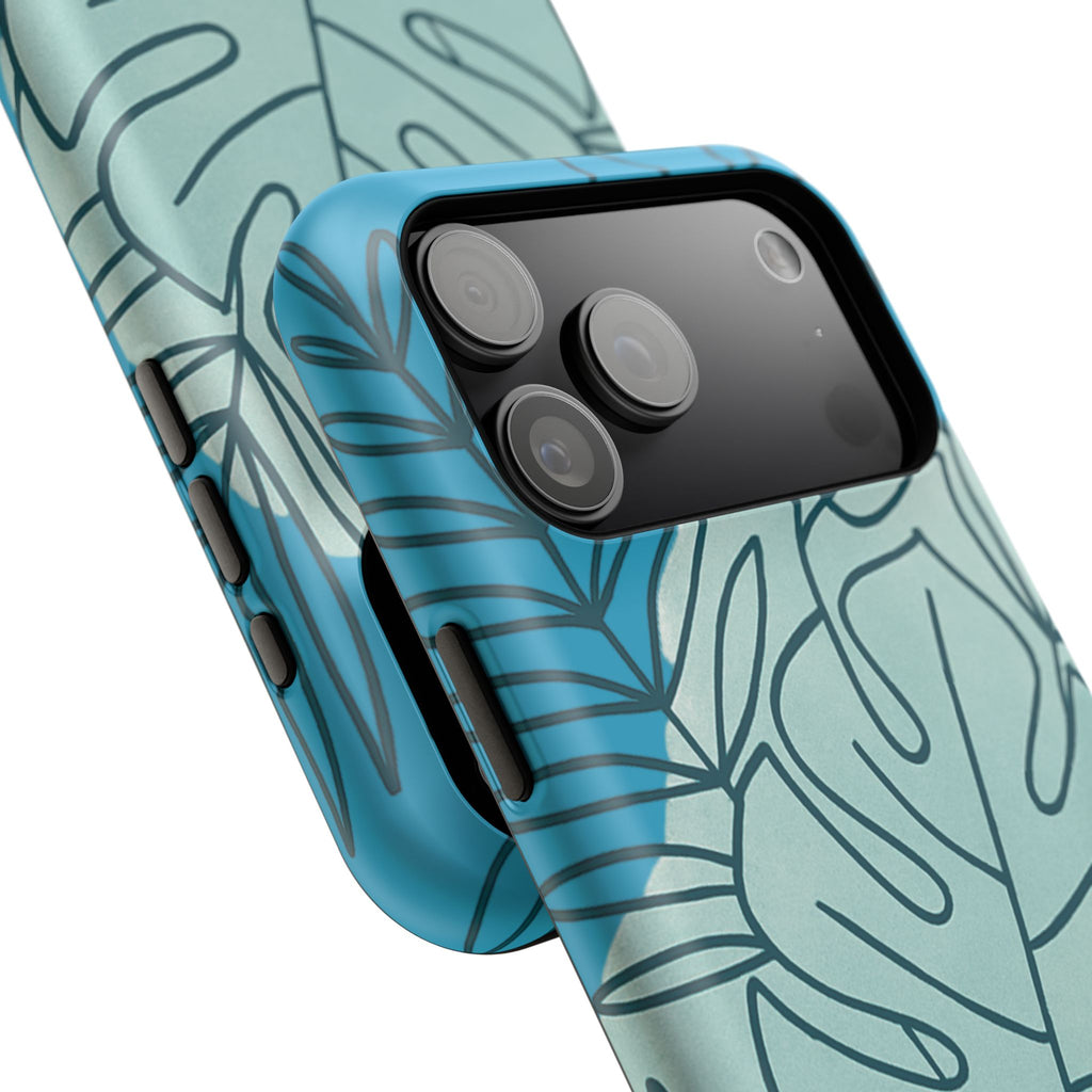 Tropical Floral Phone Case, Impact-Resistant