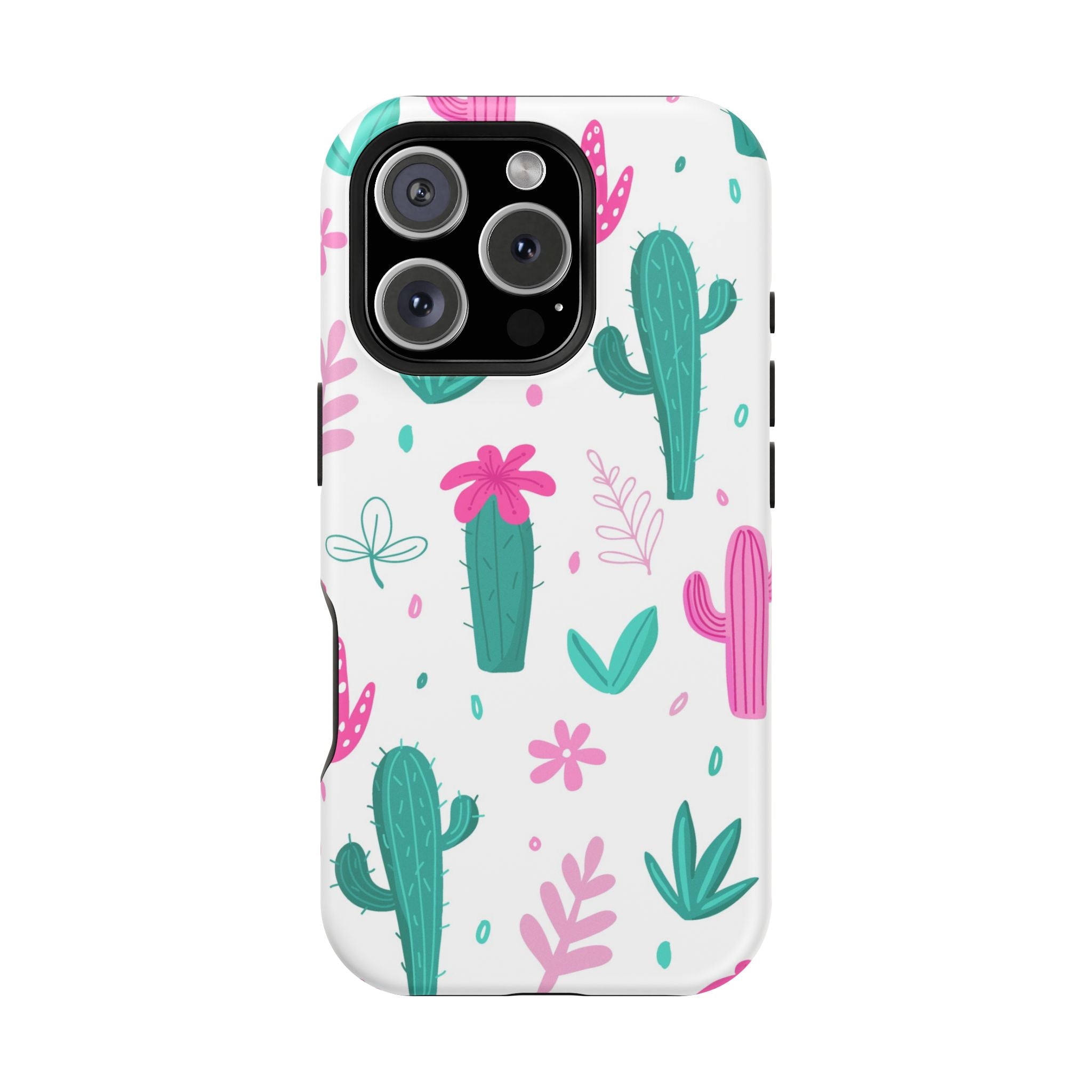 Cactus Pattern Impact Resistant Phone Case