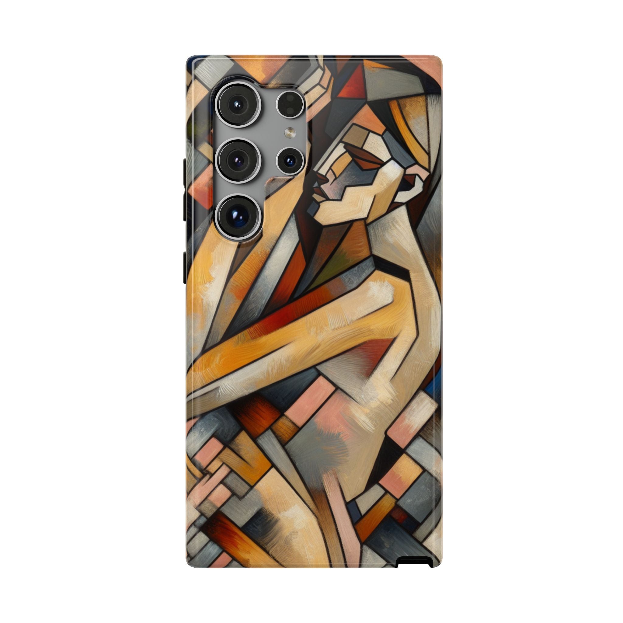 Impact Resistant Phone Case - Sleeping  Woman Abstract