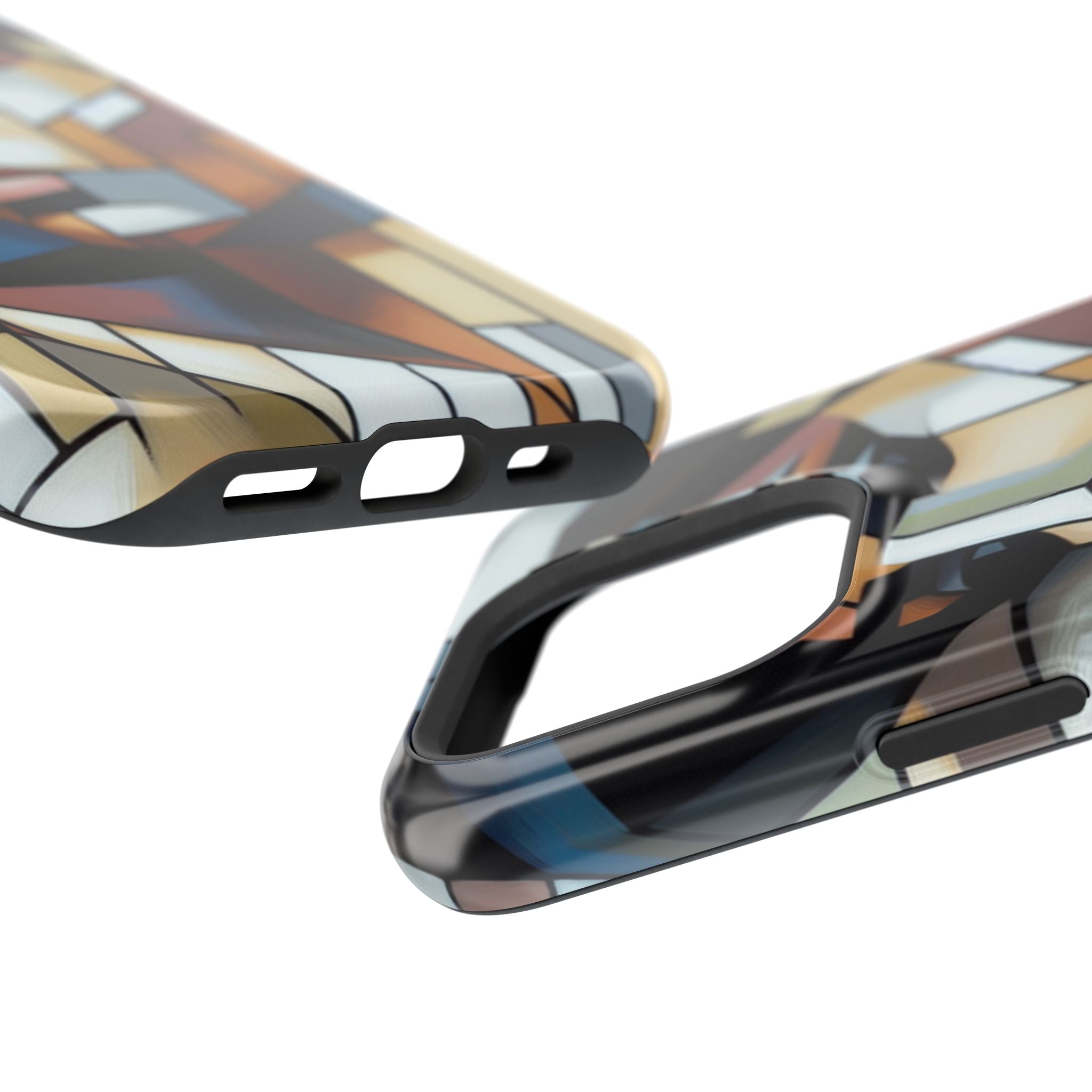 Impact Resistant Phone Case -Woman Looking Side Abstract