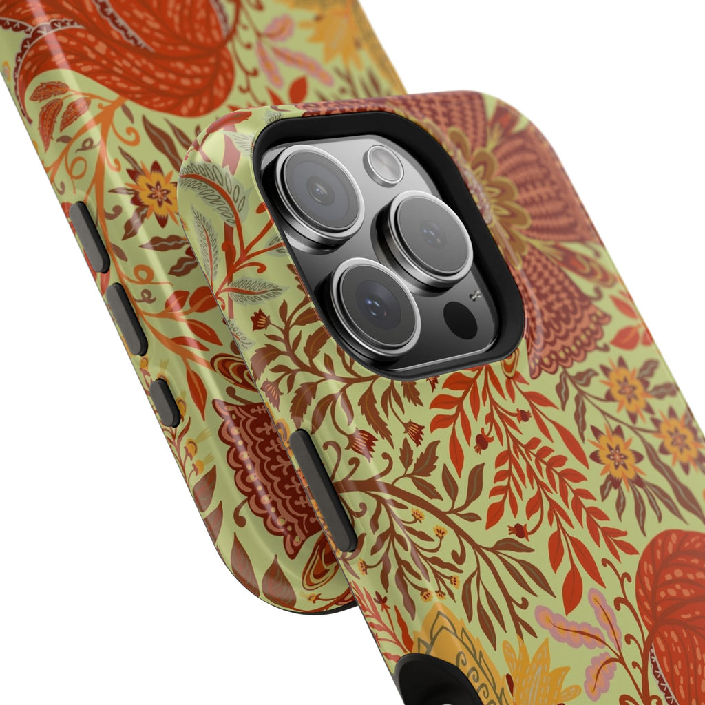 Floral Paisley Magnetic Impact-Resistant Phone Case