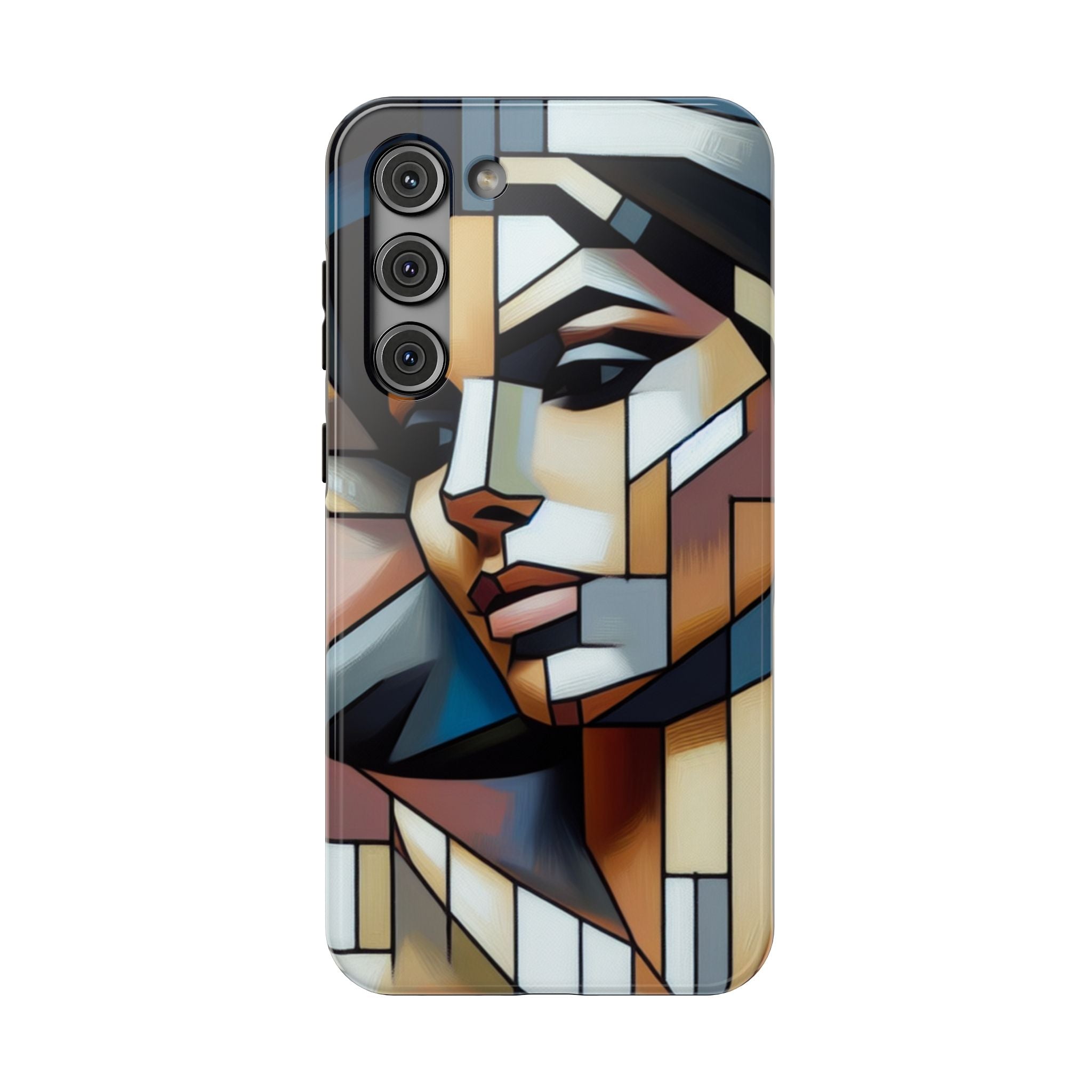 Impact Resistant Phone Case -Woman Looking Side Abstract