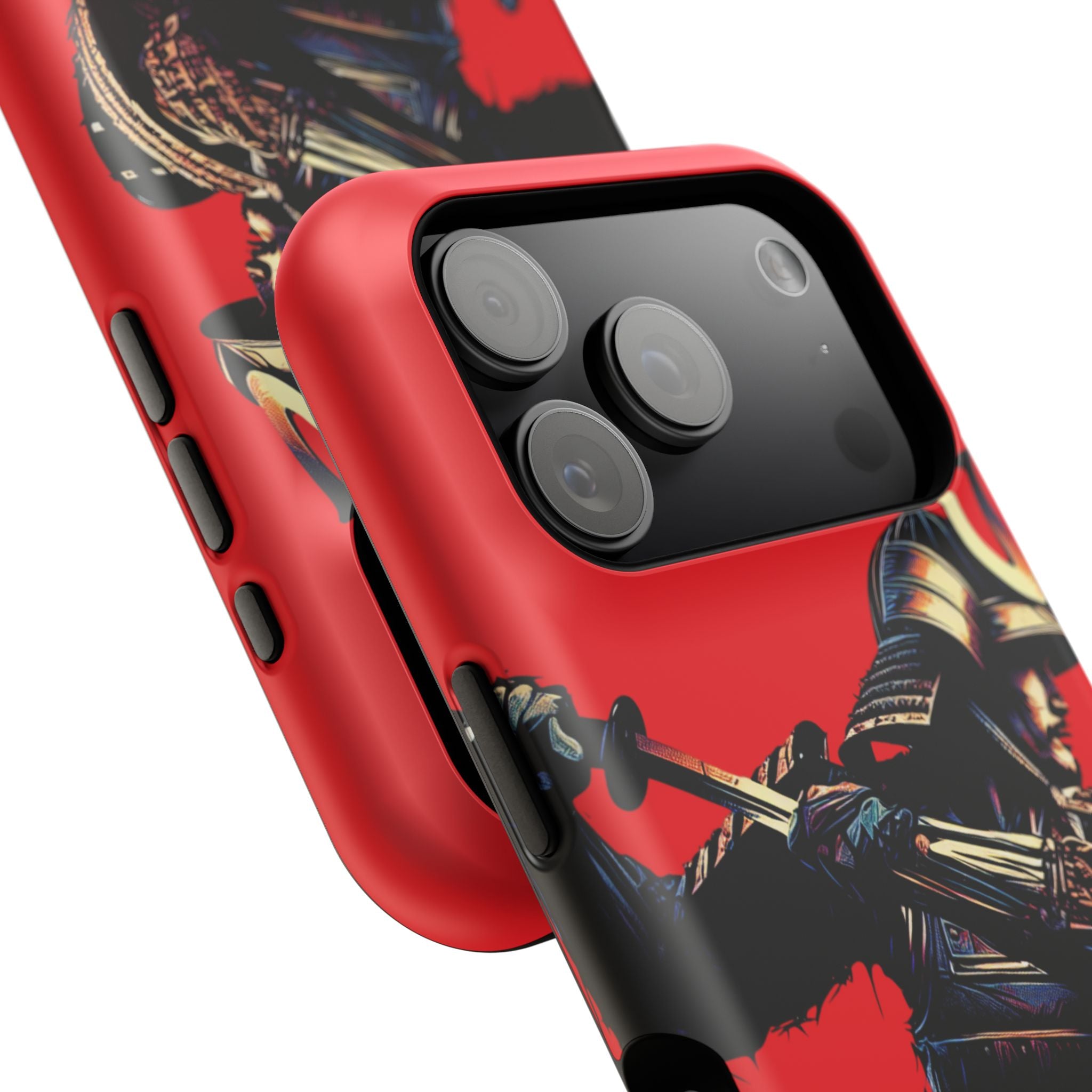 Impact Resistant Phone Case - Samurai Red Warrior