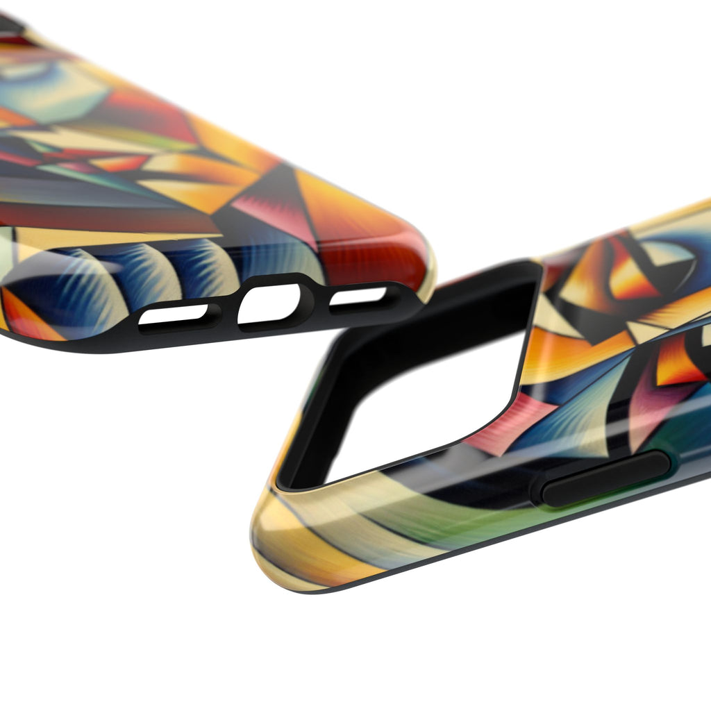 Abstract Cubist Face Phone Case — Impact‑Resistant Artistic iPhone Cover