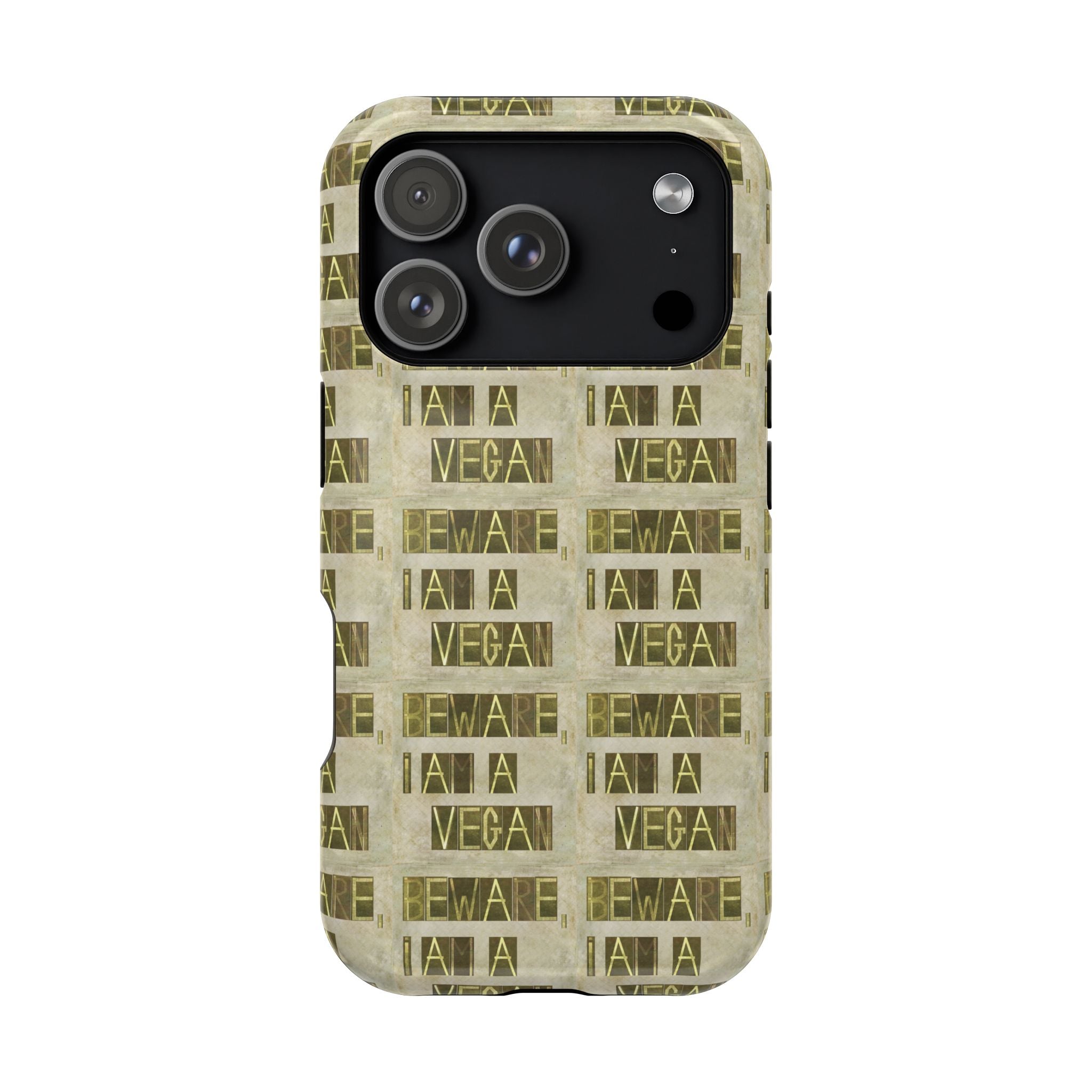 Vegan Message Phone Case | Impact-Resistant