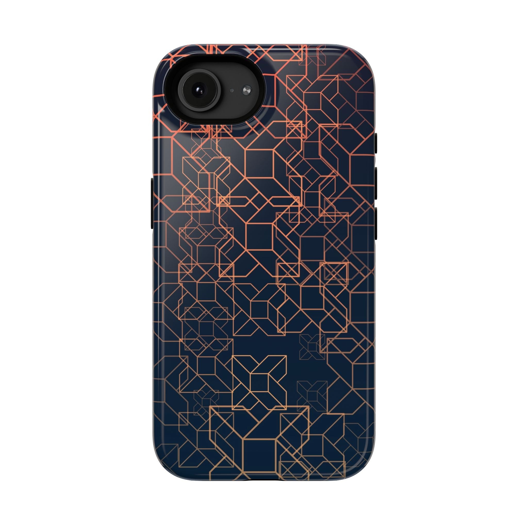 Geometric Pattern Phone Case, Durable Impact-Resistant