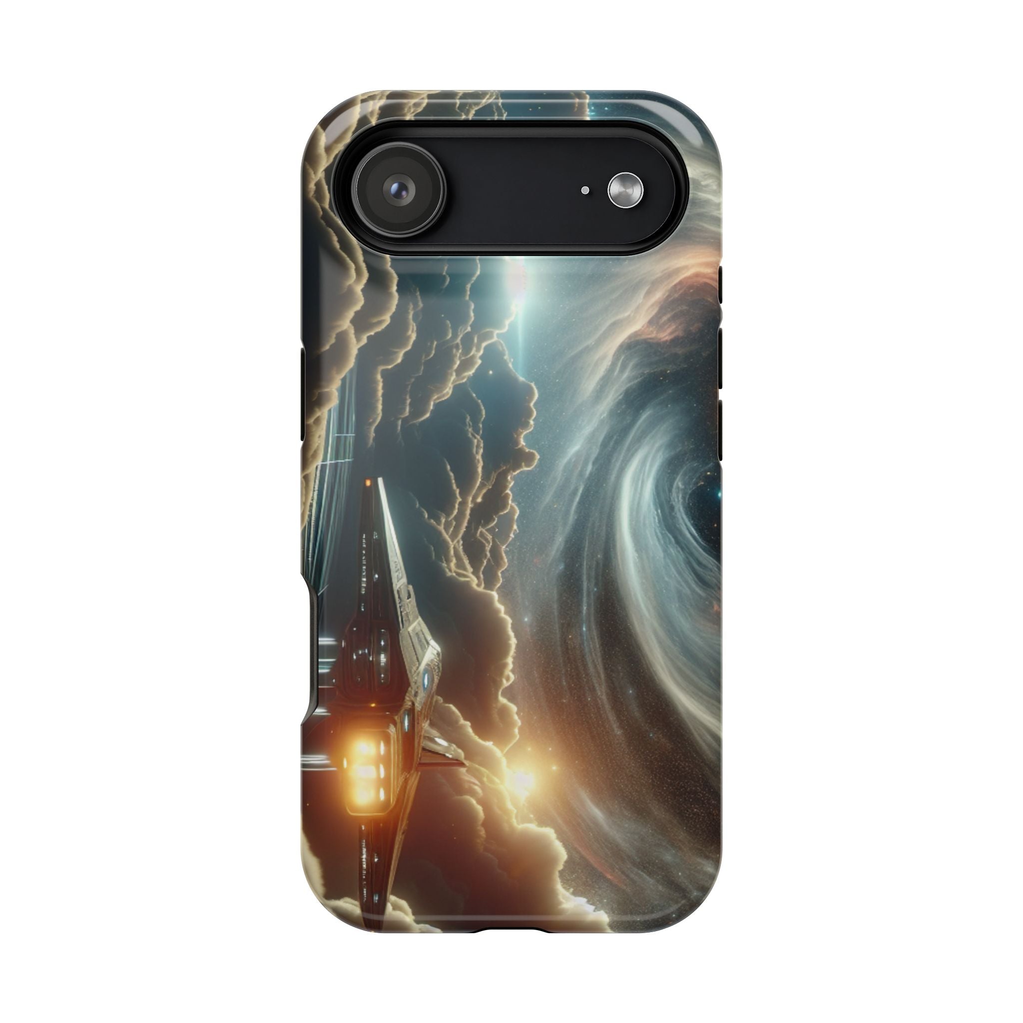 Cosmic Space Ship Impact Resistant Phone Case
