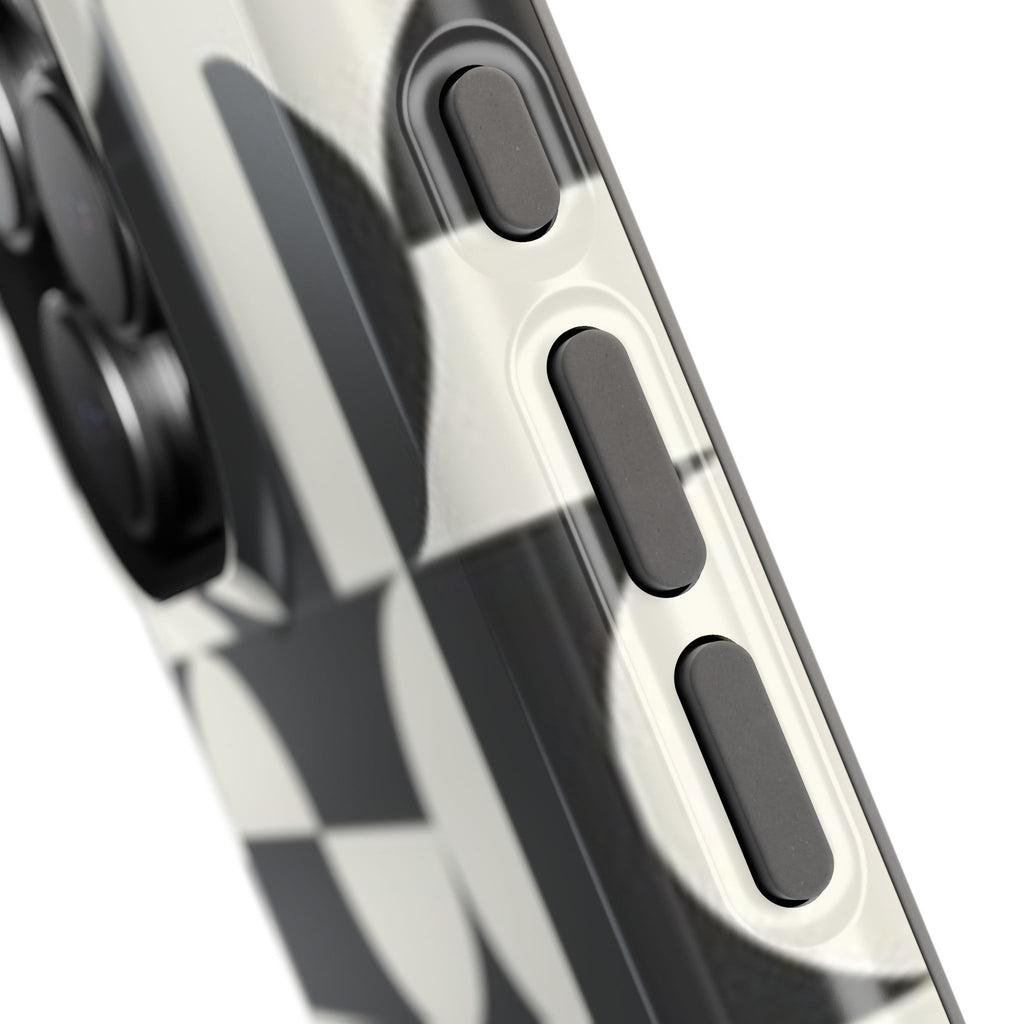 Black and White Design Impact-Resistant Case